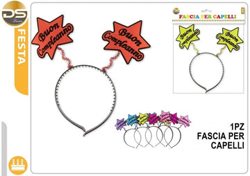 Dz - Party Cerchietto Stelle Buon Compleanno