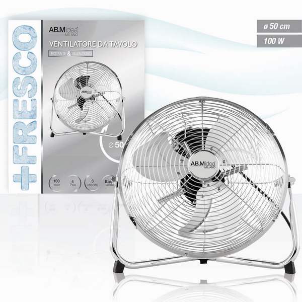 Ab.M Ventilatore In Metallo 50Cm 100W