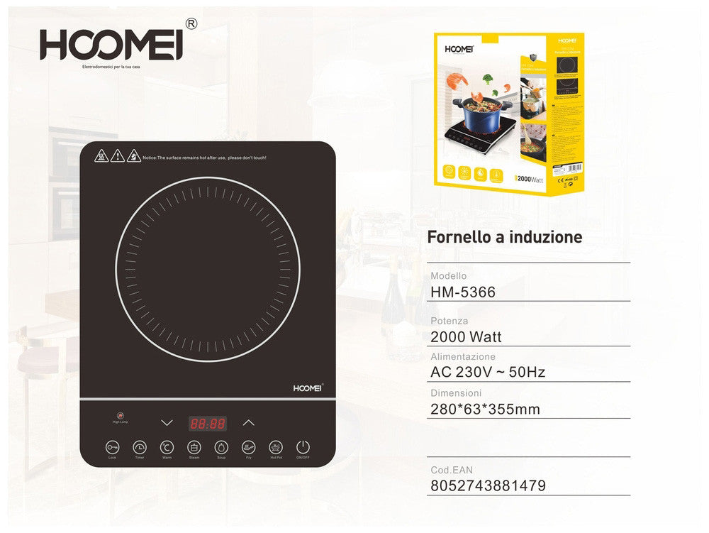 Hoomei - Fornello induzione 2000W