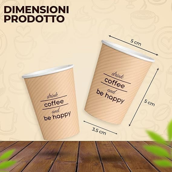 Lulù - Bicchierini Di Carta 75Ml 50Pz Misto Colore