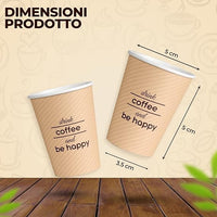 Lulù - Bicchierini Di Carta 75Ml 50Pz Misto Colore