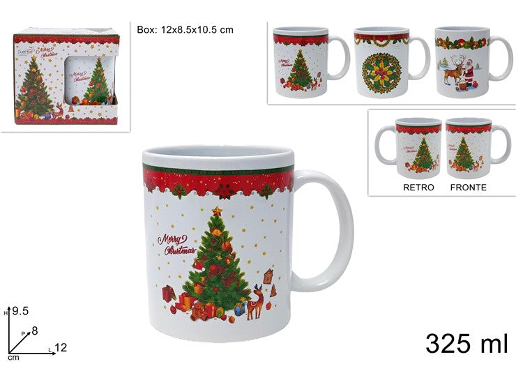 Christmas Tazzone Mug 325Cc Decoro Natalizio