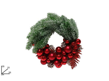 Christmas Dietroporta 35Cm Rossa/Verde Sx2023-204A- 1