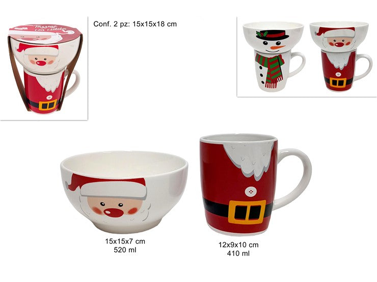 Christmas Tazzone 410Ml Ciotola 520Ml Natalizi
