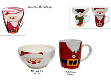 Christmas Tazzone 410Ml Ciotola 520Ml Natalizi