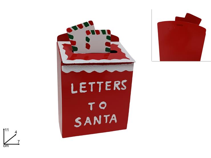 Christmas Portalettera Metallo