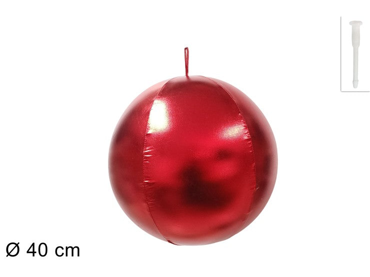 Christmas Palla Gonfiabile Rosso Diam 40Cm Tl-Ff-05/Red40Cm