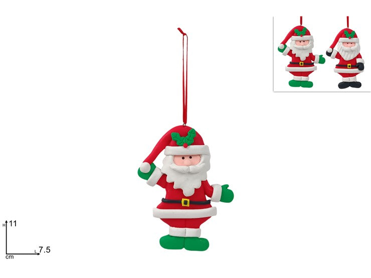 Christmas Appendino Babbo Natale 2Ass Ljds25-015Abc