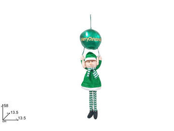 Christmas Appendino Elfo Cpalloncino Verdeyf24-268-Abcgreen