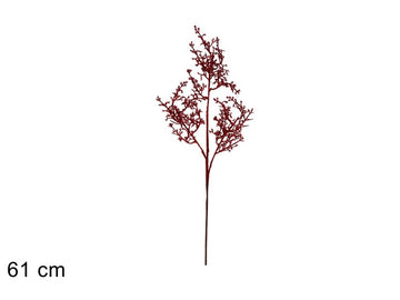 Christmas Stelo Rami Glitterati 61 Cm Rosso