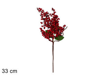 Christmas Stelo C/Bacche 33 Cm Tys-024388