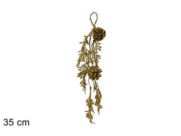 Christmas Fascina Glitterata 35 Cm C2 Pigne Oro Sa19523-1Gd