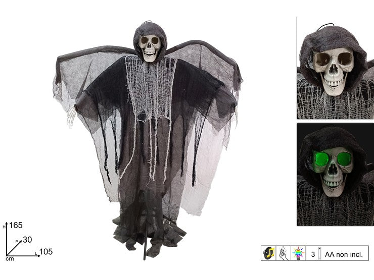 Christmas Mostro Scheletro 165Cm Con Luce E Suono W1K24108