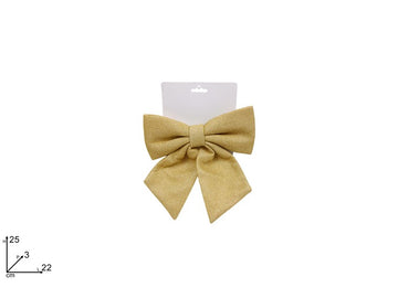 Christmas Fiocco Glitterato Cm 22 Oro