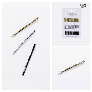 Melissa - Mollette Capelli Senza Nichel 5.5Cm 18Pz