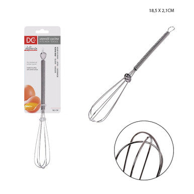 Dc - Mini Frusta Per Uova Acciaio Cromato 18.5X2.1Cm