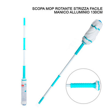 Dc - Scopa Mop Rotante Strizza Facile M/Allumin