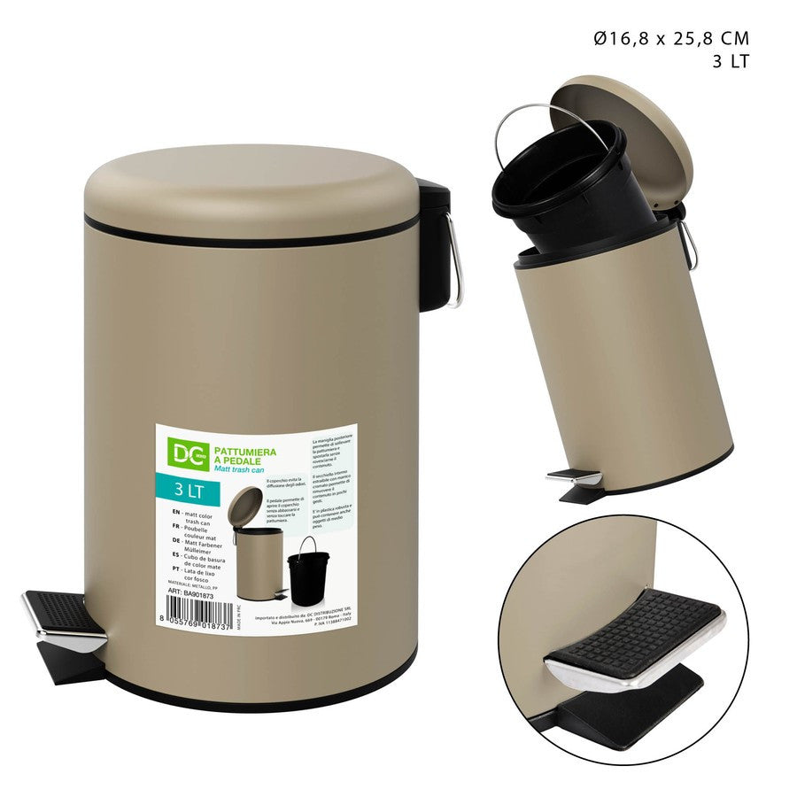 Dc - Pedal Bin 3L 168X258Cm Opaque