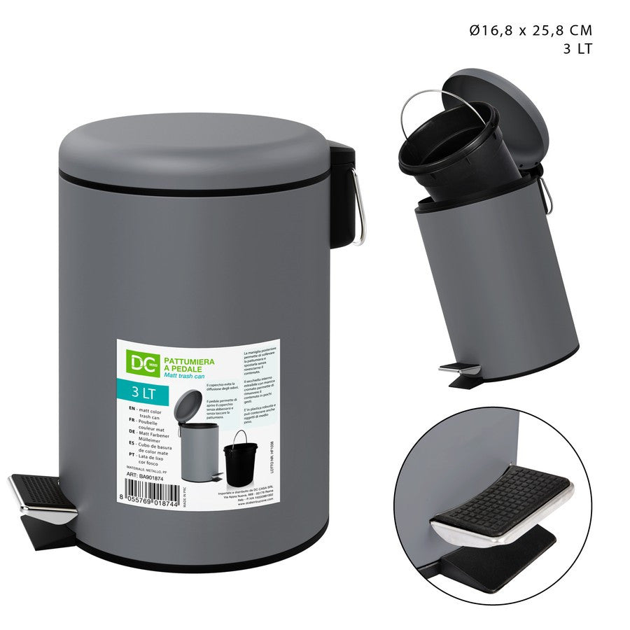 Dc - Pedal Bin 3L 168X258Cm Opaque