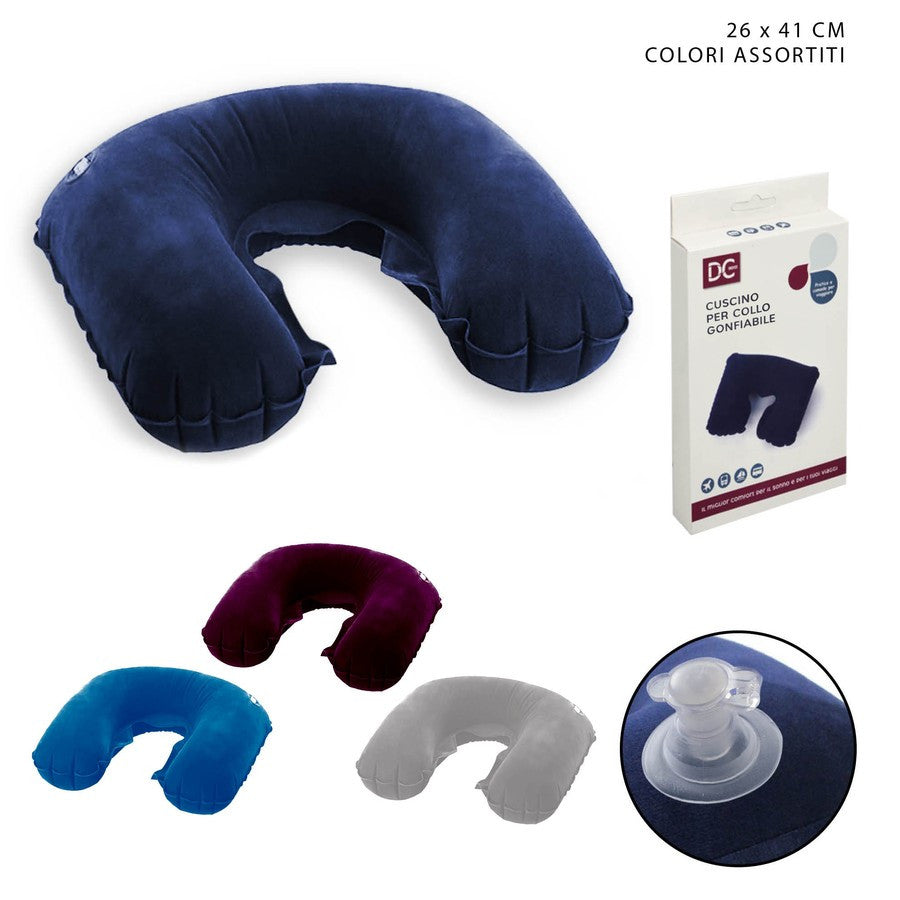 Dc - Cuscino Collo Gonfiabile 42X26Cm