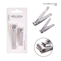 Melissa - Tagliaunghie Inox 8x1.5Cm-5.5x1.2Cm 2Pz