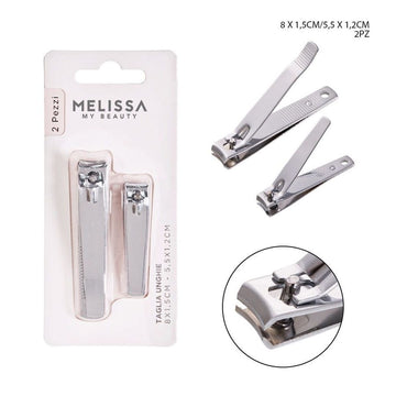 Melissa - Tagliaunghie Inox 8x1.5Cm-5.5x1.2Cm 2Pz