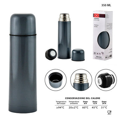 Dc - Thermos Acciaio Inox F/Lucida Grigio  350Ml