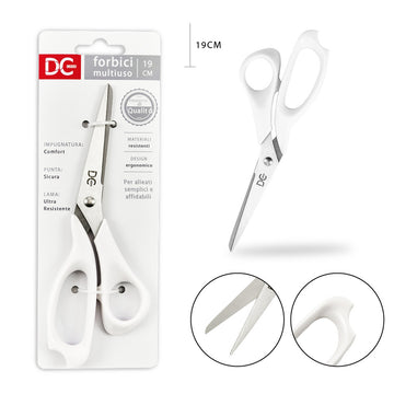 Dc - Forbici Multiuso 19Cm Bianco