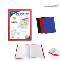Pryma - Portalistino Flessibile Personalizzabile A4 60Tasche 24X3