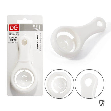Dc - Separa Uovo Plastica 12X6X2.5Cm Bianco
