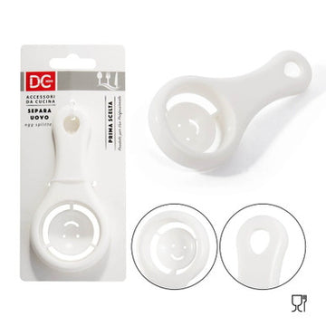 Dc - Separa Uovo Plastica 12X6X2.5Cm Bianco