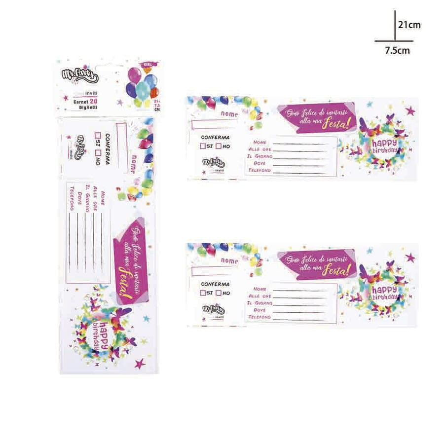 Pryma - Biglietti invito festa