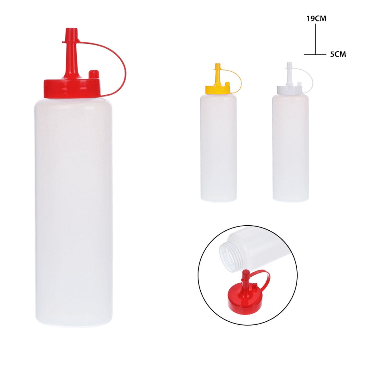 Dc - Dosatore Salse Plastica 19X5Cm 80Ml