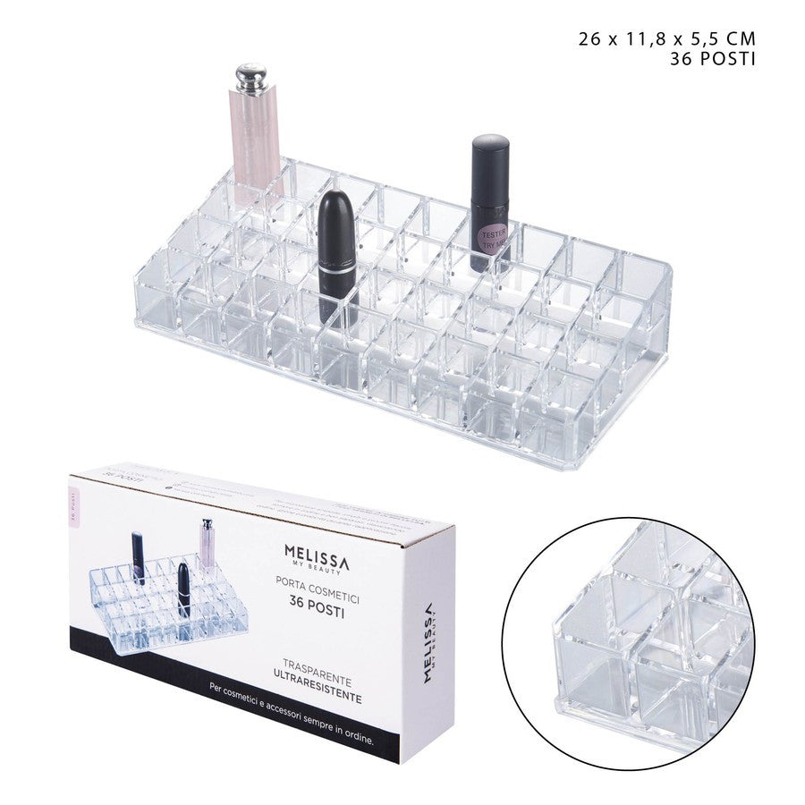 Melissa - Porta Cosmetici Plastica 26X11.8X5.5Cm