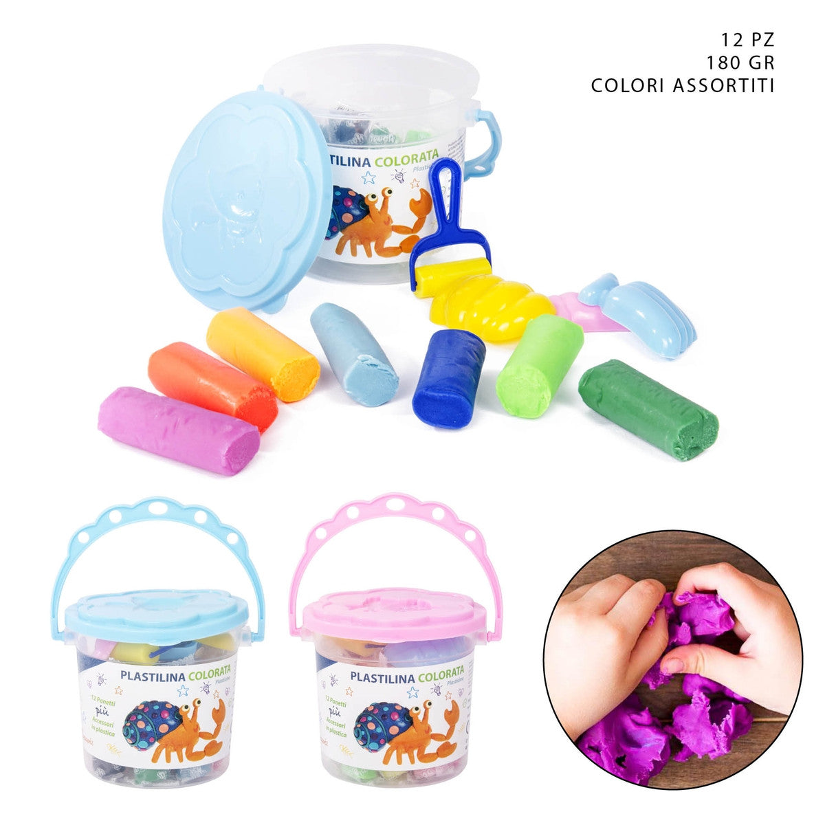 Pryma - Plastilina colorata 12 pz 180G