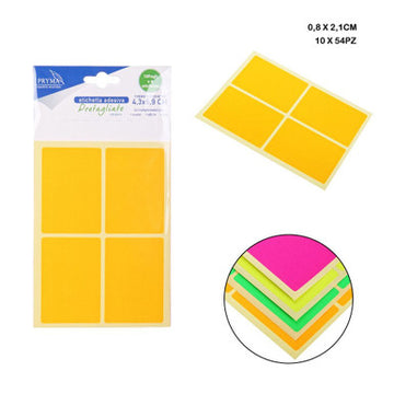 Pryma - Etichetta adesiva 4.3x6.9Cm 54Pz 10ff ass