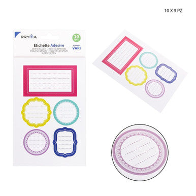 Pryma - Etichetta adesiva 5pz 10ff