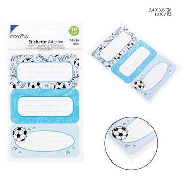 Pryma - Etichetta adesiva 7.4x3.6Cm 3pz 10ff