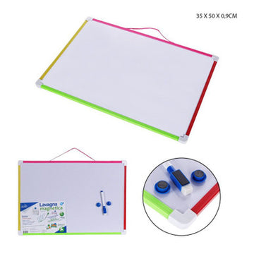 Pryma - Lavagna bianca magnetica b/color 35x50x0.9Cm