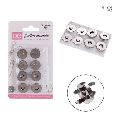 Dc - Bottoni Magnetici 4 pezzi