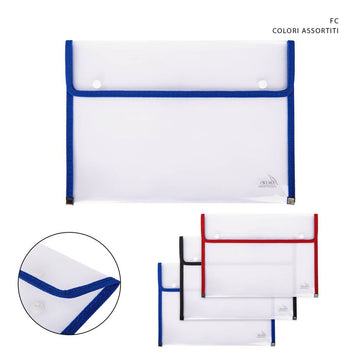 Pryma - Busta portadocumenti con bottone fc