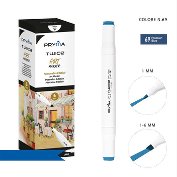 Pryma - Marcatore D/Punta Twice 2-5/3Mm Col. 69
