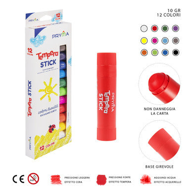 Pryma - Tempera stick 10G 12Pz