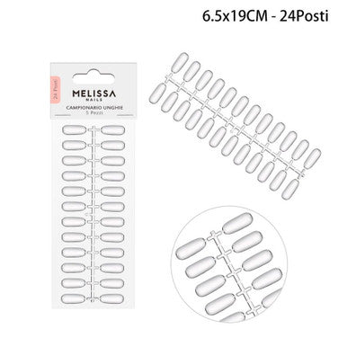 Melissa - Campionario unghie trasparenti 24posti