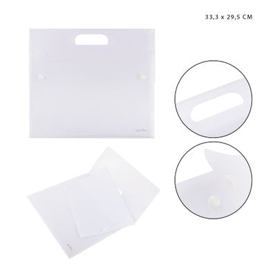 Pryma - Cartella  p/documenti pp 33.3x29.5Cm blu