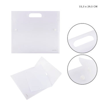 Pryma - Cartella  p/documenti pp 33.3x29.5Cm blu