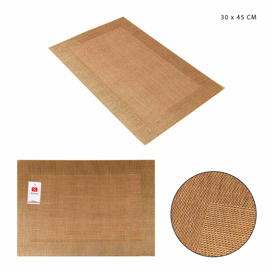 Dc - Tovaglietta Pvc 30X45Cm Bicolore Oro