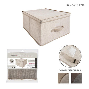 Dc Casa - Contenitore Tnt C/Coperchio 40x50x25Cm