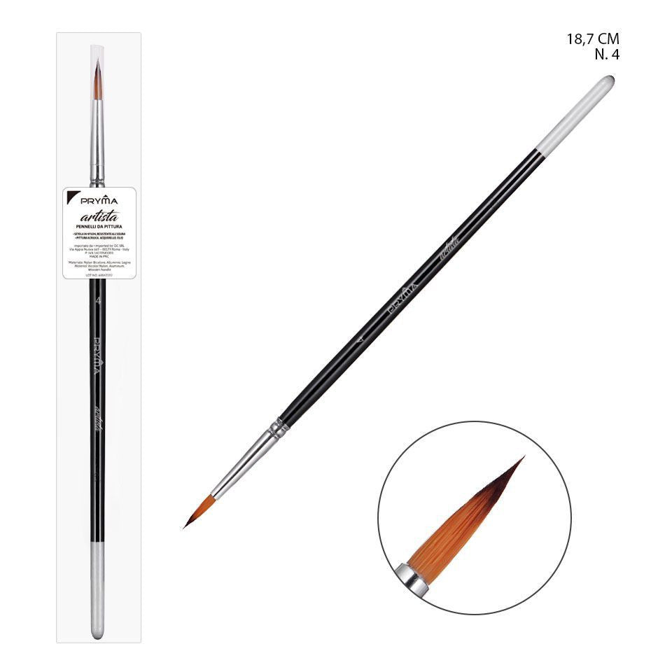 Pryma - Artista Pennello tondo E/fine nylon 18.7Cm n4