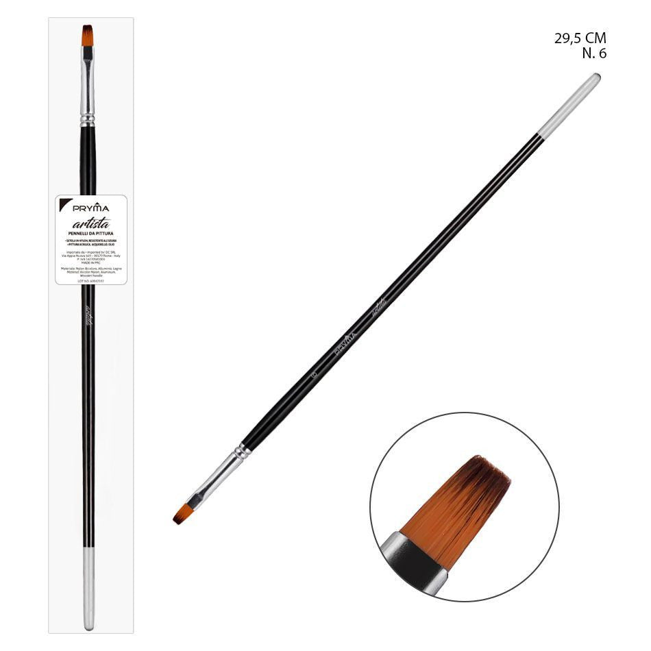 Pryma - Artista Pennello piatto nylon 29.5Cm n6